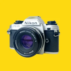 Nikon FG-20 35mm SLR Film Camera With Nikon E-Series 50mm F1.8