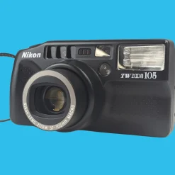 Nikon TW Zoom 105 35mm Film Camera Point and Shoot