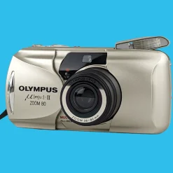 Olympus Mju ii Zoom 80 Silver 35mm Film Camera Point and Shoot