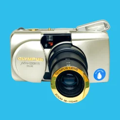 Olympus MJU Zoom 115 Deluxe 35mm Point and Shoot Film Camera.