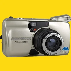 Olympus Mju Zoom 105 Silver 35mm Film Camera Point and Shoot