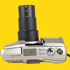Olympus Mju Zoom 105 Silver 35mm Film Camera Point and Shoot