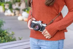 Olympus OM 1 Vintage 35mm SLR Film Camera with f/1.8 50mm Prime Lens