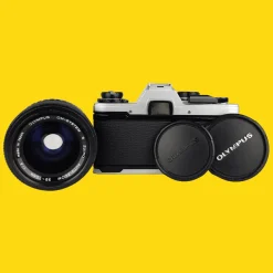 Olympus OM10 35mm Film Camera w/ f/1.8 50mm Lens and Zoom Lens