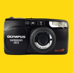 Olympus Superzoom 130S Brand New 35mm Film Camera Point and Shoot