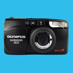 Olympus Superzoom 130S 35mm Film Camera Point and Shoot
