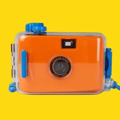 Orange Underwater Focus Free 35mm Film Camera