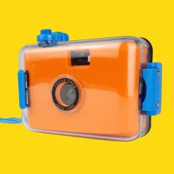 Orange Underwater Focus Free 35mm Film Camera