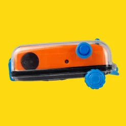Orange Underwater Focus Free 35mm Film Camera