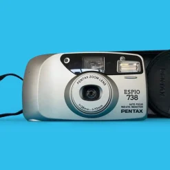 Pentax ESPIO 738 SILVER 35mm Film Camera Point and Shoot
