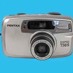 Pentax ESPIO 738S SILVER 35mm Film Camera Point and Shoot