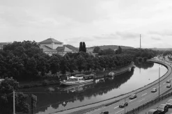 Pentax K1000 Red Leather Vintage SLR 35mm Film Camera with Pentax f/2 50mm Prime Lens.