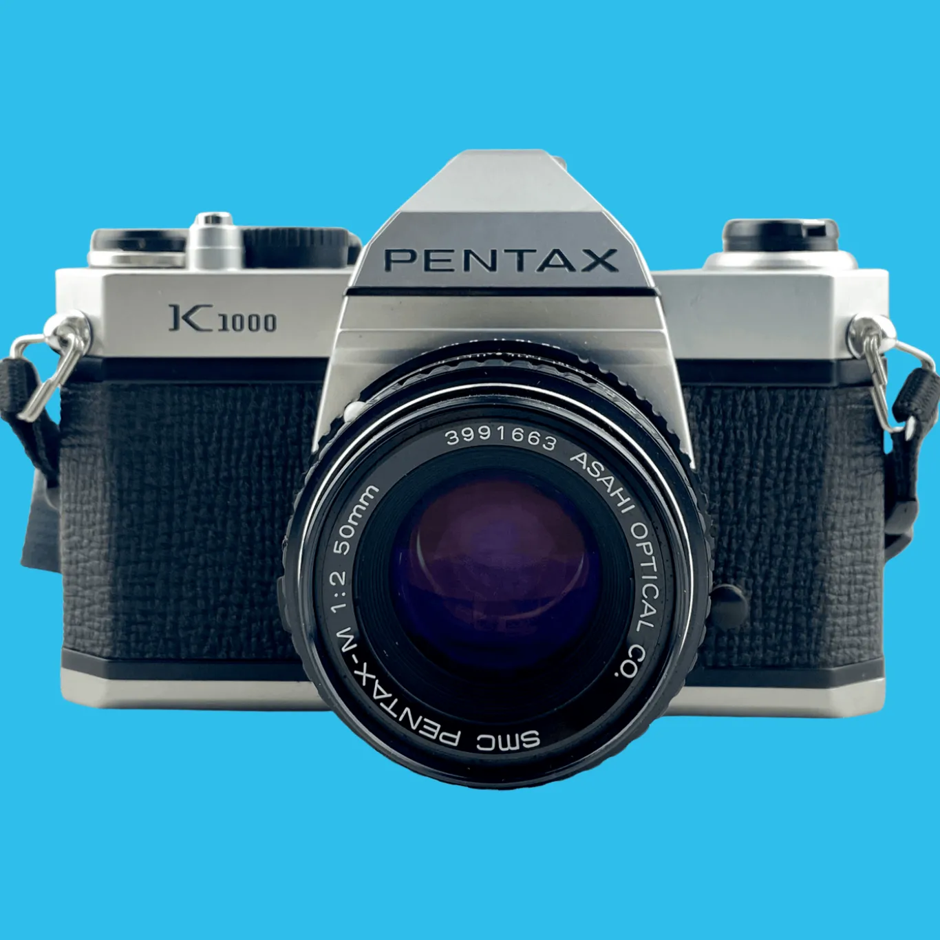 Pentax K1000 Vintage SLR 35mm Film Camera with Pentax f/2 50mm Prime Lens