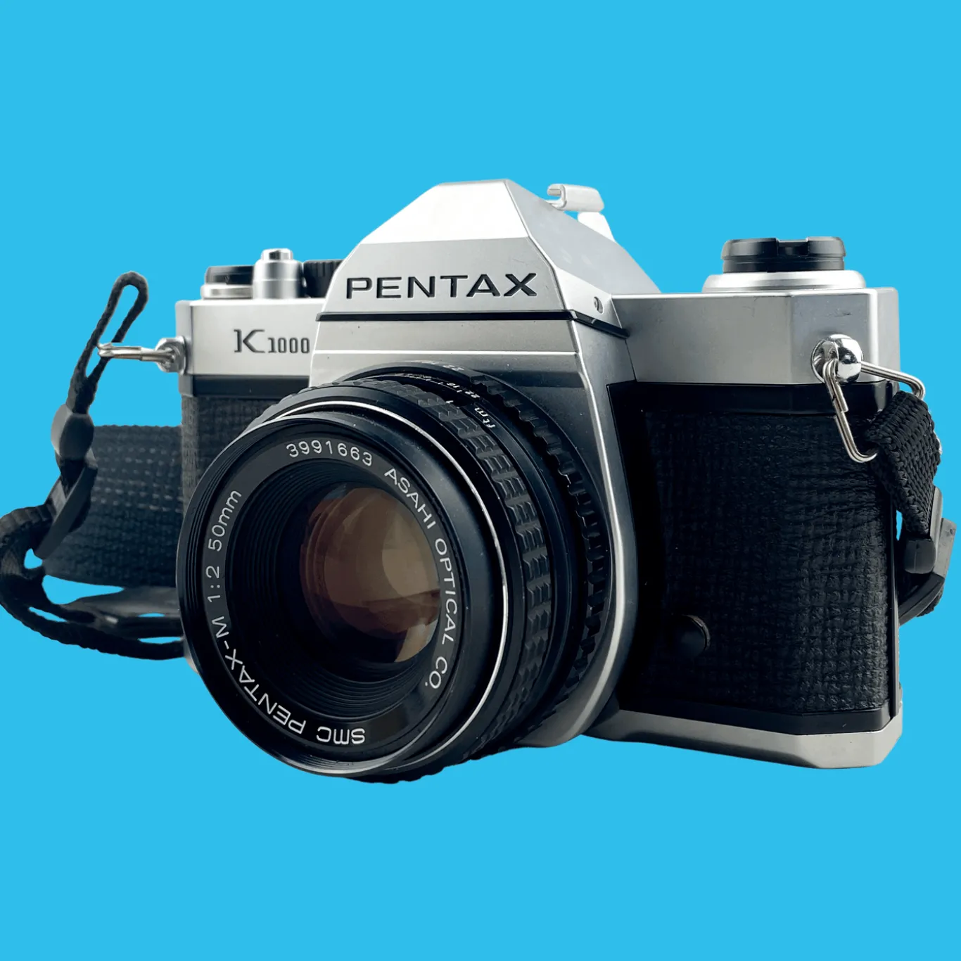 Pentax K1000 Vintage SLR 35mm Film Camera with Pentax f/2 50mm Prime Lens