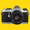 Pentax ME F Vintage SLR 35mm Film Camera with f/1.2 50mm Prime Lens