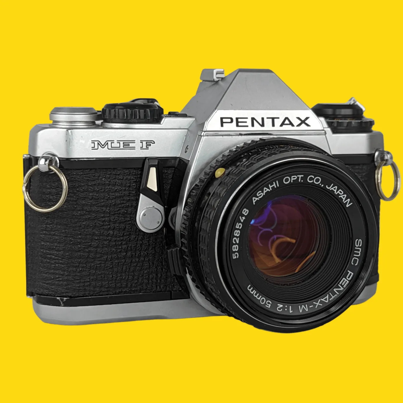 Pentax ME F Vintage SLR 35mm Film Camera with f/1.2 50mm Prime Lens