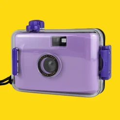 Purple Underwater Focus Free 35mm Point and Shoot Film Camera