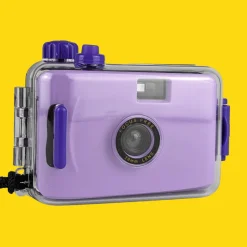 Purple Underwater Focus Free 35mm Point and Shoot Film Camera