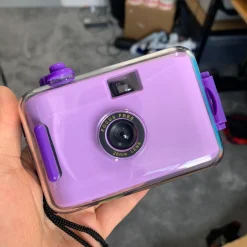 Purple Underwater Focus Free 35mm Point and Shoot Film Camera