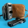 Quarz 8mm Movie Cine Camera with Leather Case