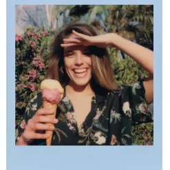 Retro Navy Polaroid 600 Instant Film Camera