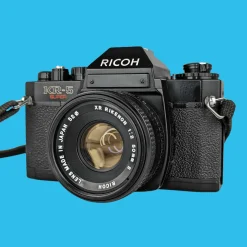Ricoh KR-5 Super Vintage SLR 35mm Film Camera with 50mm Prime Lens