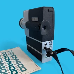 Sankyo Super CM 400 Movie Cine Camera w/ Instructions and Leather Case