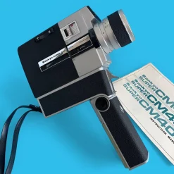 Sankyo Super CM 400 Movie Cine Camera w/ Instructions and Leather Case