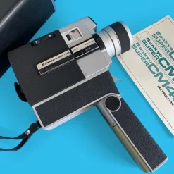 Sankyo Super CM 400 Movie Cine Camera w/ Instructions and Leather Case
