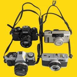 Thin Black SLR Vintage Camera Strap