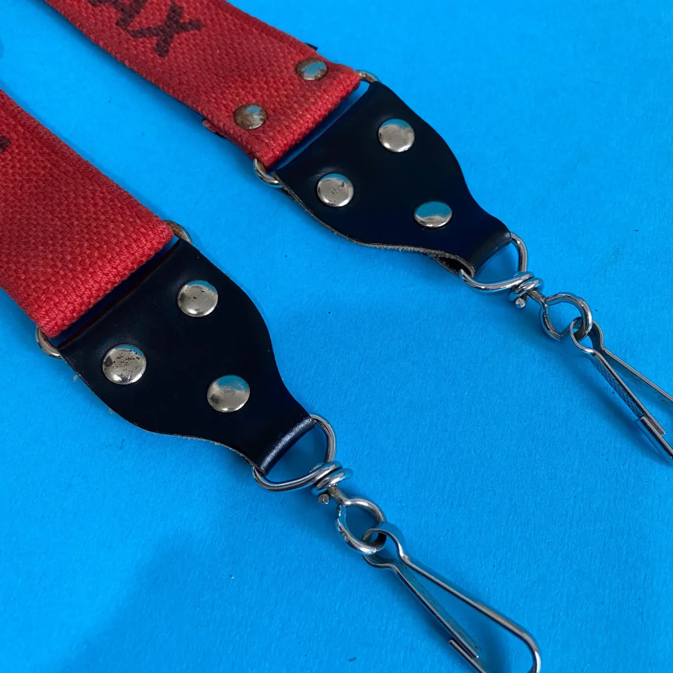 Vintage Pentax Red SLR Camera Strap