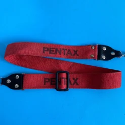 Vintage Pentax Red SLR Camera Strap
