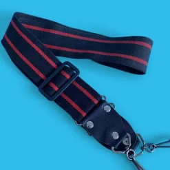 Vintage Red & Black SLR Camera Strap