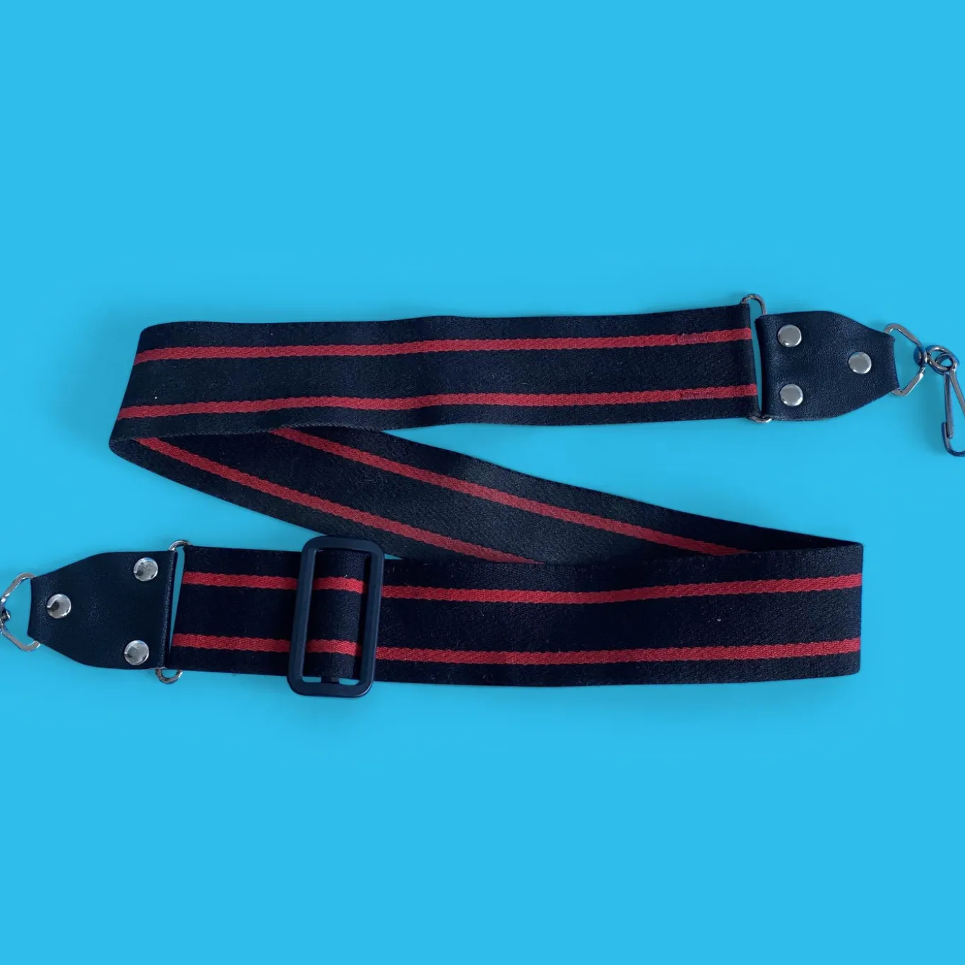 Vintage Red & Black SLR Camera Strap
