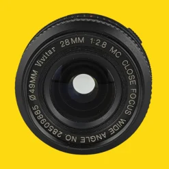 Vivitar 28mm Wide Angle f/2.8 Camera Lens