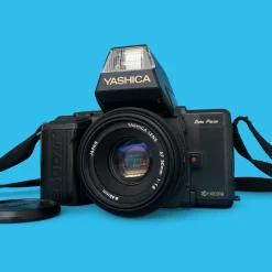 Yashica 230-AF Auto 35mm Film Camera w/f1.8 50mm Lens and Flash