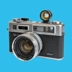 Yashica Electro GSN 35mm Film Camera With Yashinon Lens - 45mm f1.7, Wide Angle f1.4 and Telephoto f1.4 Adapter.