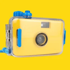 Yellow Underwater Focus Free 35mm Point and Shoot Film Camera