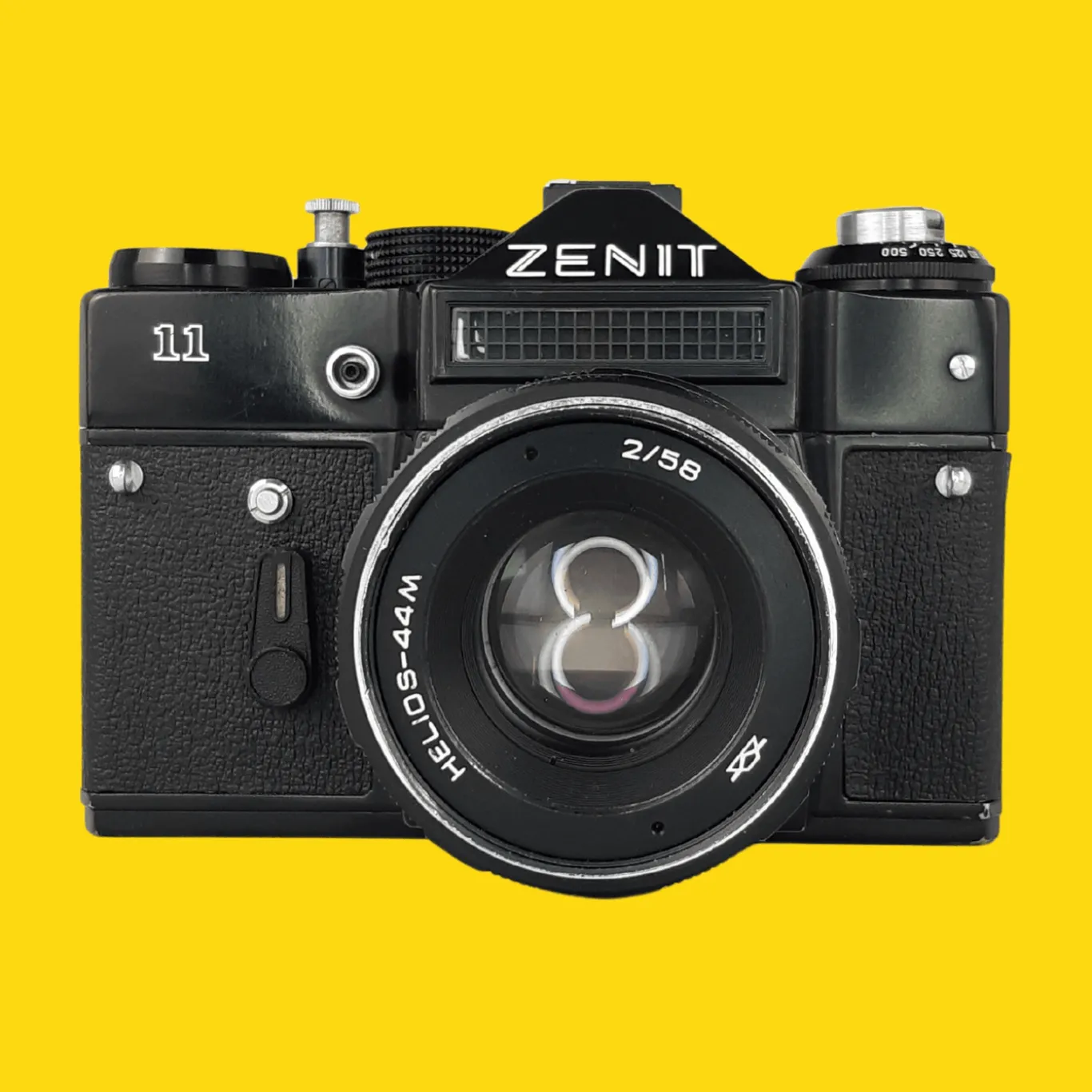 Zenit 11 Black Vintage Metal 35mm SLR Film Camera with Prime Lens