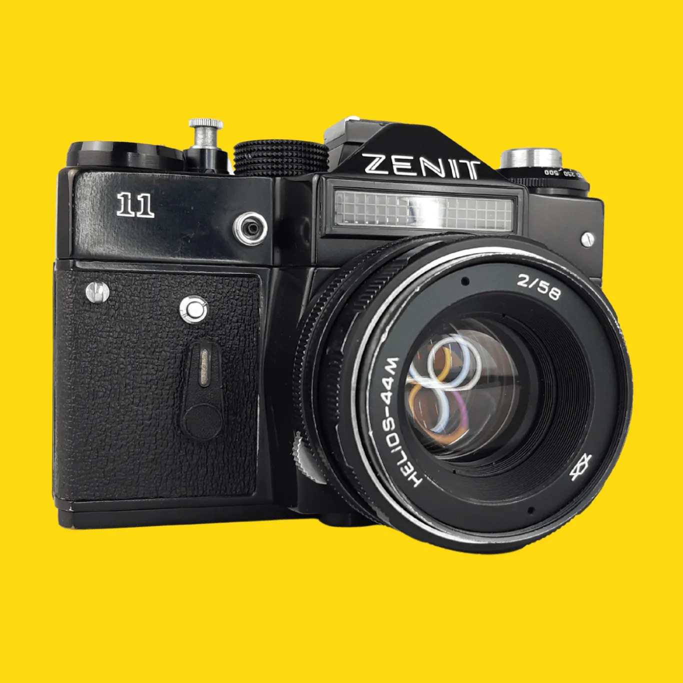 Zenit 11 Black Vintage Metal 35mm SLR Film Camera with Prime Lens