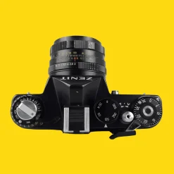 Zenit 11 Black Vintage Metal 35mm SLR Film Camera with Prime Lens